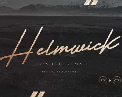 Helmwick font