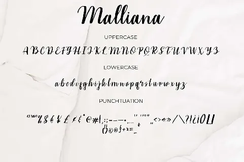 Malliana font