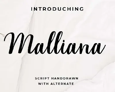 Malliana font