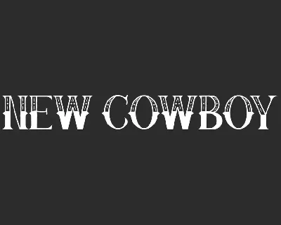 New Cowboy Demo font