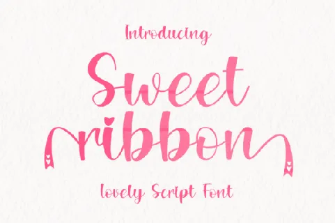 Sweet Ribbon font