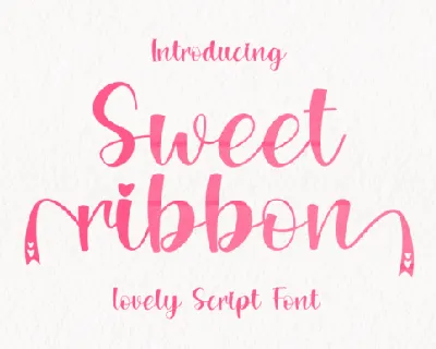 Sweet Ribbon font