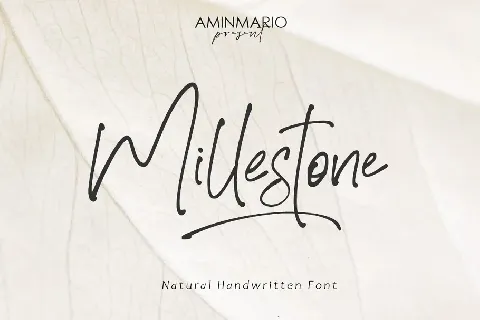 Millestone font