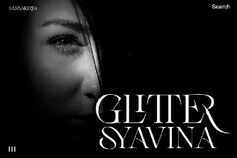 Glitther Syavina Serif font