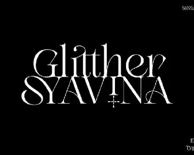 Glitther Syavina Serif font