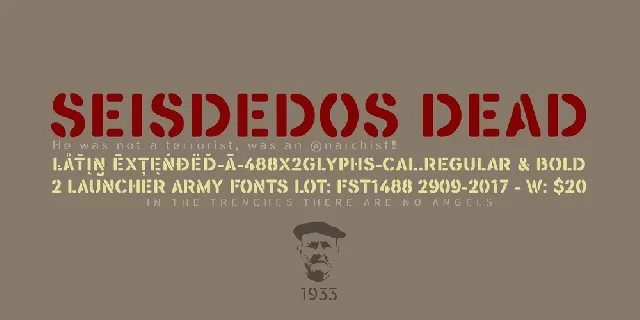 Seisdedos Deads font