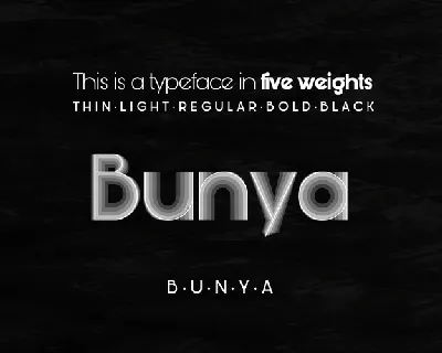 Bunya font