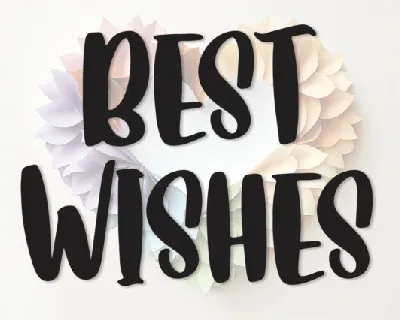 Best Wishes Display font