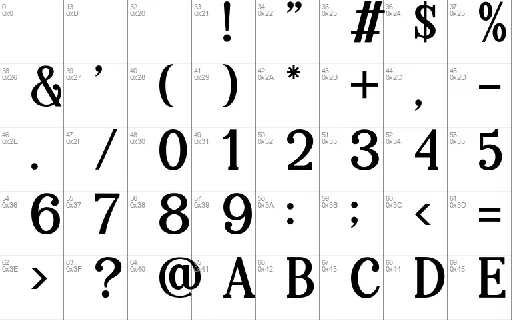 The Abstrack font