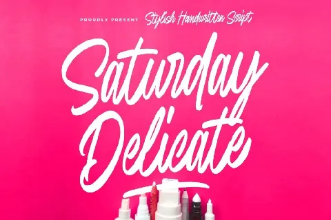 Saturday Delicate font