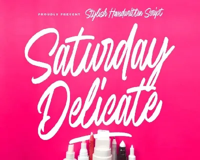 Saturday Delicate font