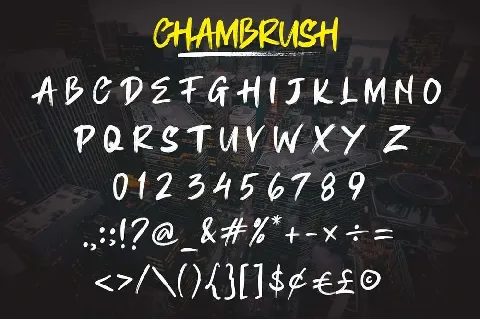 Chambrush Urban font