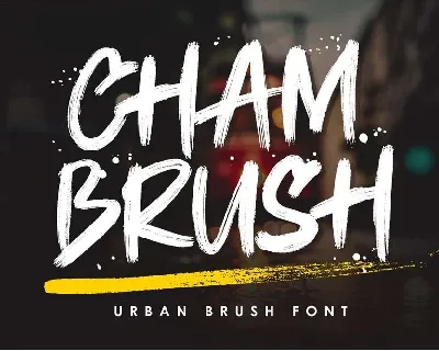 Chambrush Urban font