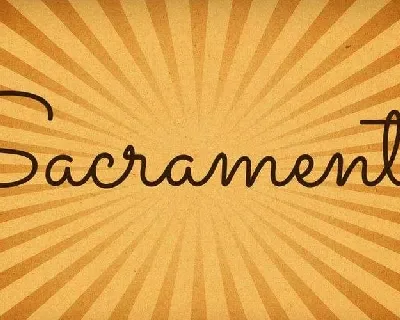 Sacramento font