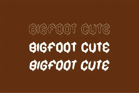 Bigfoot Cute Demo font