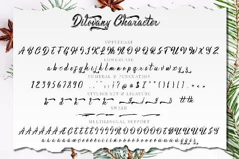 Dilovany font