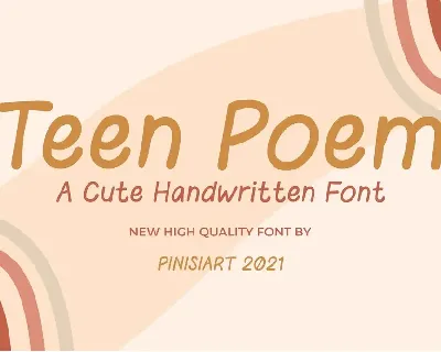 Teen-Poem font