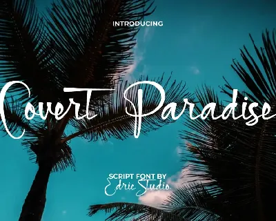 Covert Paradise Demo font