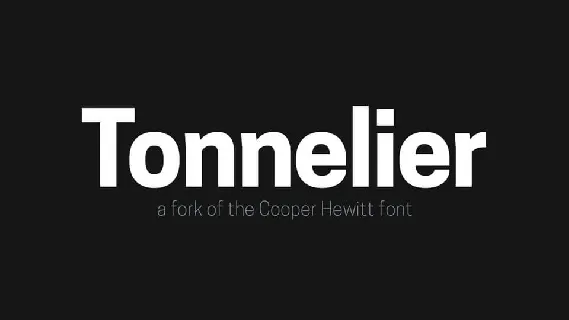 Tonnelier font