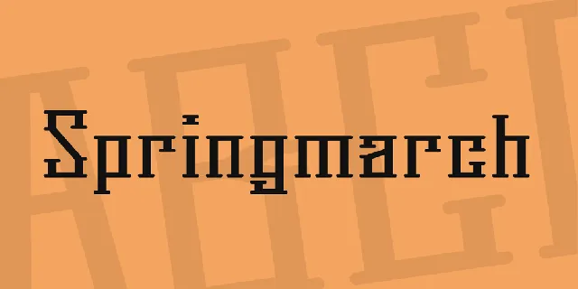 Springmarch font