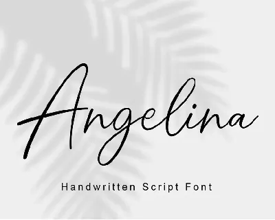 Angelina Handwritten Typeface font