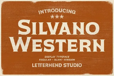 Silvano Western font