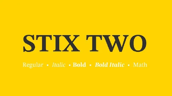 STIX Two Family font