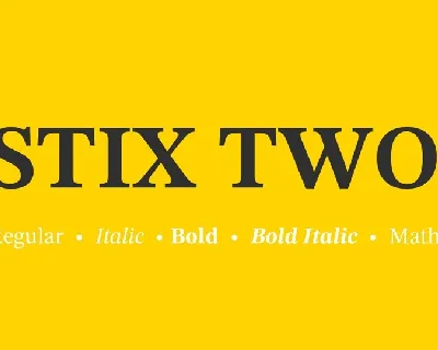 STIX Two Family font
