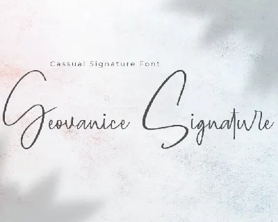 Geovanice Signature font
