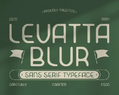 Levatta Blur font