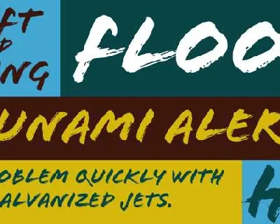 Flood font