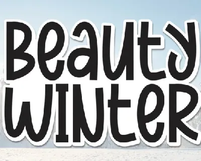 Beauty Winter Display font