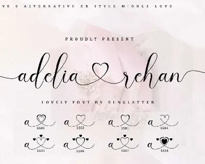 Adelia Rehan font