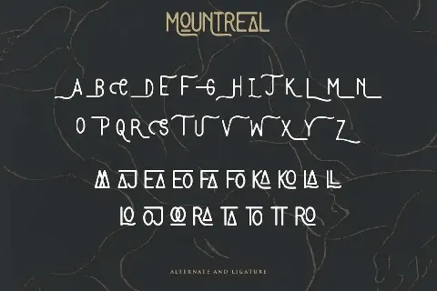 Mountreal Demo font