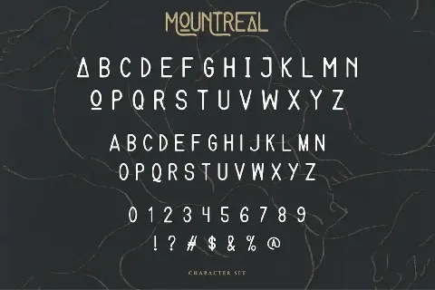 Mountreal Demo font