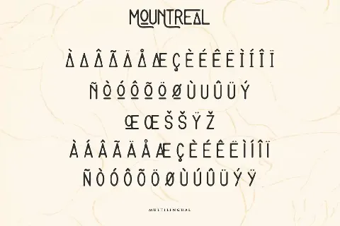 Mountreal Demo font