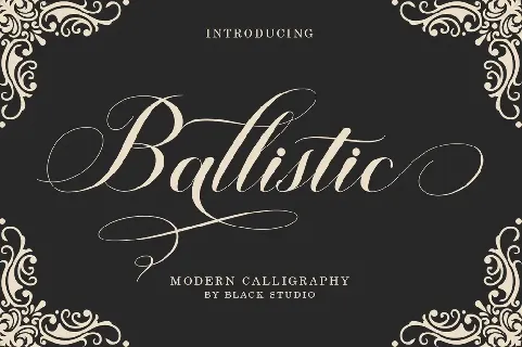 Ballistic Script font