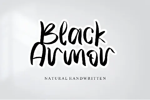 Black Armor - Personal Use font