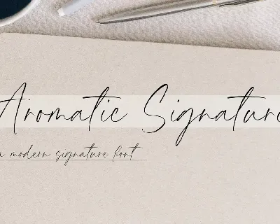 Aromatic Signature font