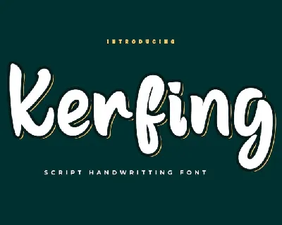 Kerfing font