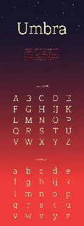 Umbra font