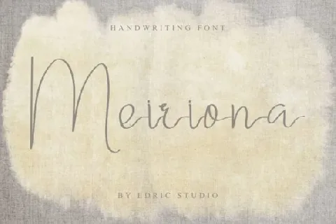 Meiriona Handwriting font