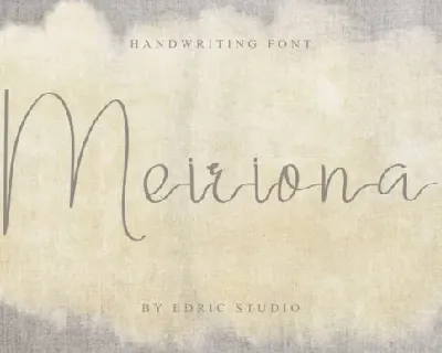 Meiriona Handwriting font