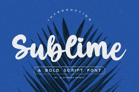 Sublime Free font