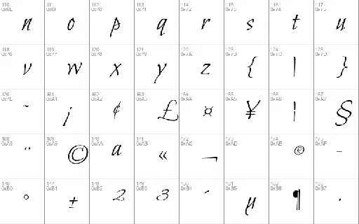 Bilbo Calligraphy Free font