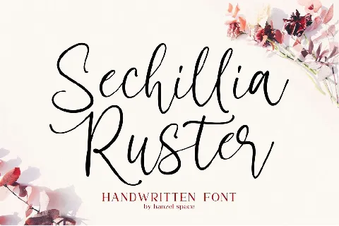 Sechillia Ruster font