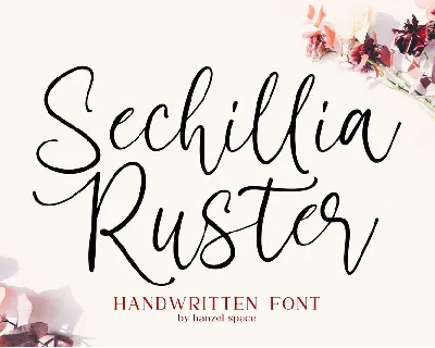 Sechillia Ruster font