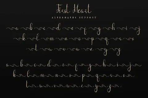 First Heart Demo font