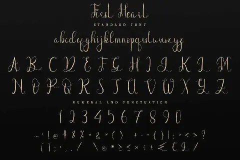First Heart Demo font