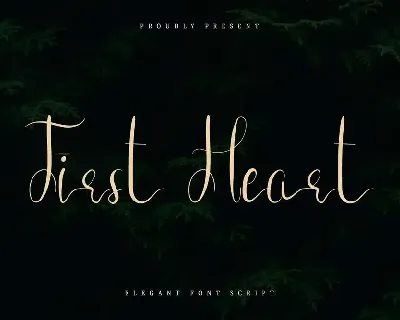 First Heart Demo font